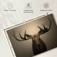 thumbnail image 6 of Elephant Stock Moose Portrait Wall Art - Horizontal Canvas Wall Art - Living Room Wall Decor - Animal Canvas - Brown And Beige Decor - 12" x 8", 6 of 8
