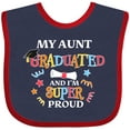 thumbnail image 3 of Inktastic My Aunt Graduated and I'm Super Proud Boys or Girls Baby Bib, 3 of 4