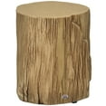 thumbnail image 1 of HOMCOM Table d'Appoint Latérale avec Fini Grain de Bois pour Extérieur Intérieur, Naturel, 1 of 10