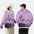 thumbnail image 4 of Fotbe Lavender Roses Arrangement Chaqueta con Protección Solar UPF 50+ para Hombre y Mujer, Camisa con Capucha y Bolsillos-Medium, 4 of 7