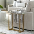 thumbnail image 2 of Uttermost Midas Thick Crystal Accent Table in in Gold, 2 of 8