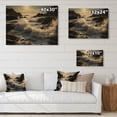 thumbnail image 4 of Designart "Beach Photo Calm Tide IV" Landscapes Print on Natural Pine Wood, 4 of 5