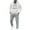 C-White210, variant on DHFJKG Mens Tracksuit 2 Piece Set Jogging Sweat Track Suits Quarter Zip Hooded Sweatshirt With Joggers Ankle-Tied Pants Sportswear Athleisure Cozy Outfit