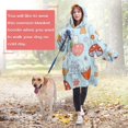 thumbnail image 4 of Red Mushroom Flower Light Pattern Wearable Oversized Blanket,Wearable Blanket Hoodie for Adults,Cozy Hooded Blankets with Super Pockets,Super Warm Fuzzy Pullover for Women & Men, 4 of 6