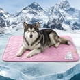 thumbnail image 5 of Gustave Dog Cooling Mat Washable Breathable Ice Silk Self Cooling Pad Pet Sleeping Bed Blanket for Small Medium Large Dogs Cats "Pink, S", 5 of 8