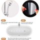 thumbnail image 5 of Clear Pegatinas antideslizantes para bañera, 24 Uds., raspador adhesivo de calcomanías adhesivas para duchas y bañeras de baño de seguridad, 5 of 5