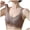 Coffee, variant on Jelly Front Closure Wireless Mastectomy Bra for Women No Underwire Seamless Supportive Comfort Bralette (Pink, 4XL)