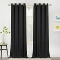 thumbnail image 2 of sasyxdc White Curtains Bedroom Curtains 63 inch Length Grommet Room Darkening Curtains for Living Room Vertical Blinds Privacy Thermal Insulated Curtains  1 Curtain Panel  52 x 63 Inch  P, 2 of 8
