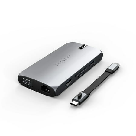 Satechi - USB-C On-The-Go 9-in-1 Multiport Adapter - Space Gray