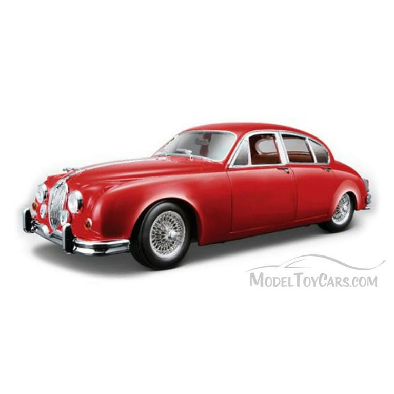 1959 Jaguar Mark II Red 1/18 Diecast Car Model by Bburago