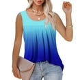 thumbnail image 5 of Njoeus Womens Tank Tops Summer T Shirts Floral / Printed Pleated Sleeveless Tunic Blouse Shirt Casual Loose Flare Tank Top S-XXL, 5 of 7