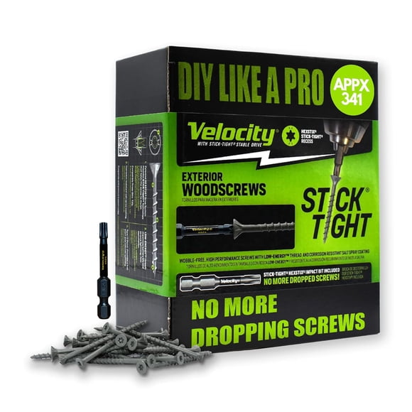 Tornillos para madera Phillips Velocity Exterior de 3 cm con brocas Torx T25