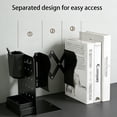 thumbnail image 5 of JOGZMZ 3-in-1 Adjustable Metal Book Stand with Pen Holders, Hooks and Storage Box for Desktop Organization, 5 of 6