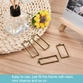 thumbnail image 5 of Uxcell 48x20mm Rectangle Hollow Resin Pendants Frames for DIY Crafts Bronze 10 Pack, 5 of 5