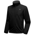 thumbnail image 5 of Little Donkey Andy Men's Lightweight Softshell Jacket Windbreaker for Running Travel Hiking, Windproof, Water-resistant (Black S), 5 of 7