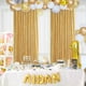 thumbnail image 3 of XmhyTop-A Cortinas con purpurina (2 piezas, 60 x 240 cm), color dorado, 3 of 5
