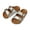 Silver, variant on Boys Girls Slide Sandals Cork Footbed Slippers Double Buckle Comfort Slip on Shoes Gold 9