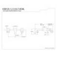 thumbnail image 2 of Kingston Brass KS8120CML Manhattan 2-Handle 8 in. Wall Mount Bathroom Faucet, Matte Black, 2 of 2