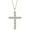 M-Rose Gold, variant on SFTING 925 Sterling Silver Crown Cross Necklace for Women Teens, Dainty Cubic Zirconia Pendant Simple Faith Cross Jewelry Necklace