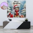 thumbnail image 4 of Merry Christmas Miniature American Shepherd Enjoys Woofmas Winter Xmas Holiday Tapestry MAS Dog Lover Gifts Wall Hanging Backdrop Home Decor - 02022, 4 of 5