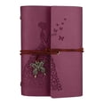 thumbnail image 2 of Butterfly Leather Refillable Journal Notebook Unlined Blank Pages for Travel Writing Sketching, 2 of 9