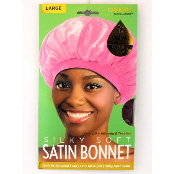 Donna Olive Oil   Vitamin E Treated Sleep Cap & Bonnet Hair Net (Brown)