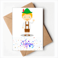 thumbnail image 1 of Green Brown Germany Cartoon Welcome Back Greeting Cards Envelopes Blank, 1 of 3