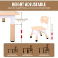 thumbnail image 6 of PetFurnishn Table and Chairs Set, Height Adjustable Study Table and Chairs, Arts & Crafts Table, Activity Table, Preschool Furniture, Maple Top With Natural Border, 6 of 8
