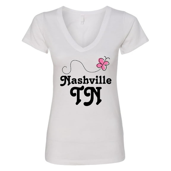 Inktastic Nashville Women's V-Neck T-Shirt