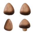 thumbnail image 3 of 4 piezas de ganchos de madera para montaje en pared, perillas para gabinete, manijas de madera livianas, madera Triángulo, 3 of 9