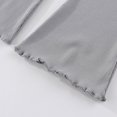 thumbnail image 5 of Karoyedx Girls' Pants Toddler Girls' Wide Leg Sweatpants Baby Elastic Waist Casual Pants Kids Active Pull on Joggers with Pockets Grey Size,6-7 Years, 5 of 7