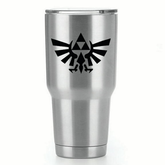 Legend of Zelda Triforce |Single Yeti Decal | 3-Inch Black Vinyl Decal