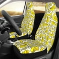 thumbnail image 2 of JUNZAN Banana Print 2pcs Seat Covers,Universal Fit Sedans,Cars,Vans,SUV,Truck, 2 of 7