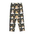 thumbnail image 4 of Naloa Cute Bee Gnome Print Women’s Ultra-Soft Comfy Pajama Lounge Pants with Pockets & Drawstring, 4 of 8