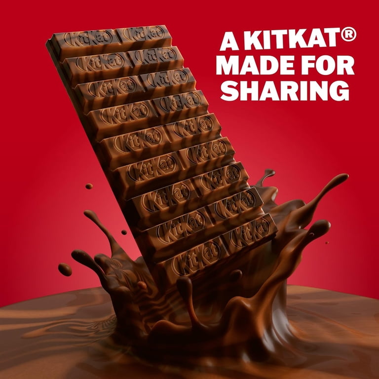 KitKat Hazelnut Sharing Bars 15 x 99g – Crispy Wafer with Creamy