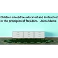thumbnail image 1 of Design With Vinyl Children Should Be Educated and Instructed Artwork In The Principles Of Freedom Wall Decal for Family - American Statesman, Attorney, Diplomat Themed Décor - Size: 6 In x 16 In, 1 of 3