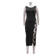 thumbnail image 4 of Robe Longue Maxi Décontractée Sans Manches à Col en V Profond pour Femmes, Grande Taille, Ample, Unie, 4 of 5