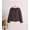 Brown, variant on AOOCHASLIY Women Winter Coat Women's Fashion Solid Short Imitation Warm Vest Coat Faux Tops