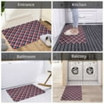thumbnail image 5 of Rateoe Red Blue Checked Pattern Flannel Door Mat Indoor Outdoor Entrance, Waterproof All-Weather Doormat,Fade Resistant, Low Profile Entryway Mat 16x24in, 5 of 7