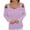 Purple, variant on Fesfesfes Women Sweaters Casual Solid Color Pullover Long Sleeve Square-Neck Sweater Tops on