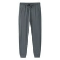 thumbnail image 1 of Plebaso Men's Silk Joggers Pants Drawstring Lightweight Athletic Pants Workout Running Sports Pants, 1 of 6