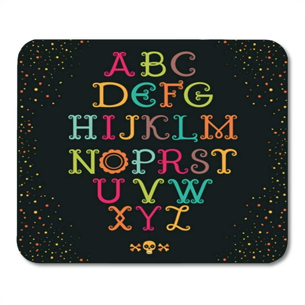 Vintage Decorative Handcrafted Font Named Dia De Los for Mousepad Mouse Pad Mouse Mat 9x10 inch - Walmart.com