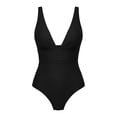 thumbnail image 4 of DHFJKG Deep V Neck Swimsuit For Women One Piece Swimwear Wide Straps Sexy High Cut Bathing Suit Trendy Beachwear, 4 of 4