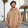 thumbnail image 4 of Dalix Alien Embroidery Relaxed Sweatsuit Set Hoodie Jogger Soft Fleece Relaxed Fit Lounge Mens in Camel L Large, 4 of 5