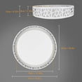 thumbnail image 4 of Depuley 18.5" Modern Ceiling Light with Remote, White Round Flush Mount Ceiling Light Fixture for Living Room Bedroom Dining, 4 of 10