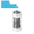 thumbnail image 4 of Unique Bargains M10x1mm Hexagon Coupling Nut, 30mm Threaded Iron Zinc Plating Lamp Pipe Connector, Silver 6 Pack, 4 of 7