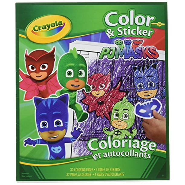 Crayola Pj Masks Color And Sticker Book 