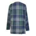 thumbnail image 5 of Winter Warm Jackets For Women Long Sleeved Hooded Casual Plaid Green Trench Coat L Up To 65% Off!, 5 of 5