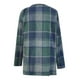 thumbnail image 3 of Chaquetas y abrigos casuales sin capucha de manga larga para mujer Chaqueta a cuadros con capucha de manga larga para mujer Chaqueta casual con capucha sin mangas Top de poliéster para mujer, 3 of 3