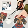 thumbnail image 6 of Yayeee Faucet Mat for Kitchen Sink 14.7" Diatomite Long Splash Guard Pad, Cute Dog Artist, 6 of 7